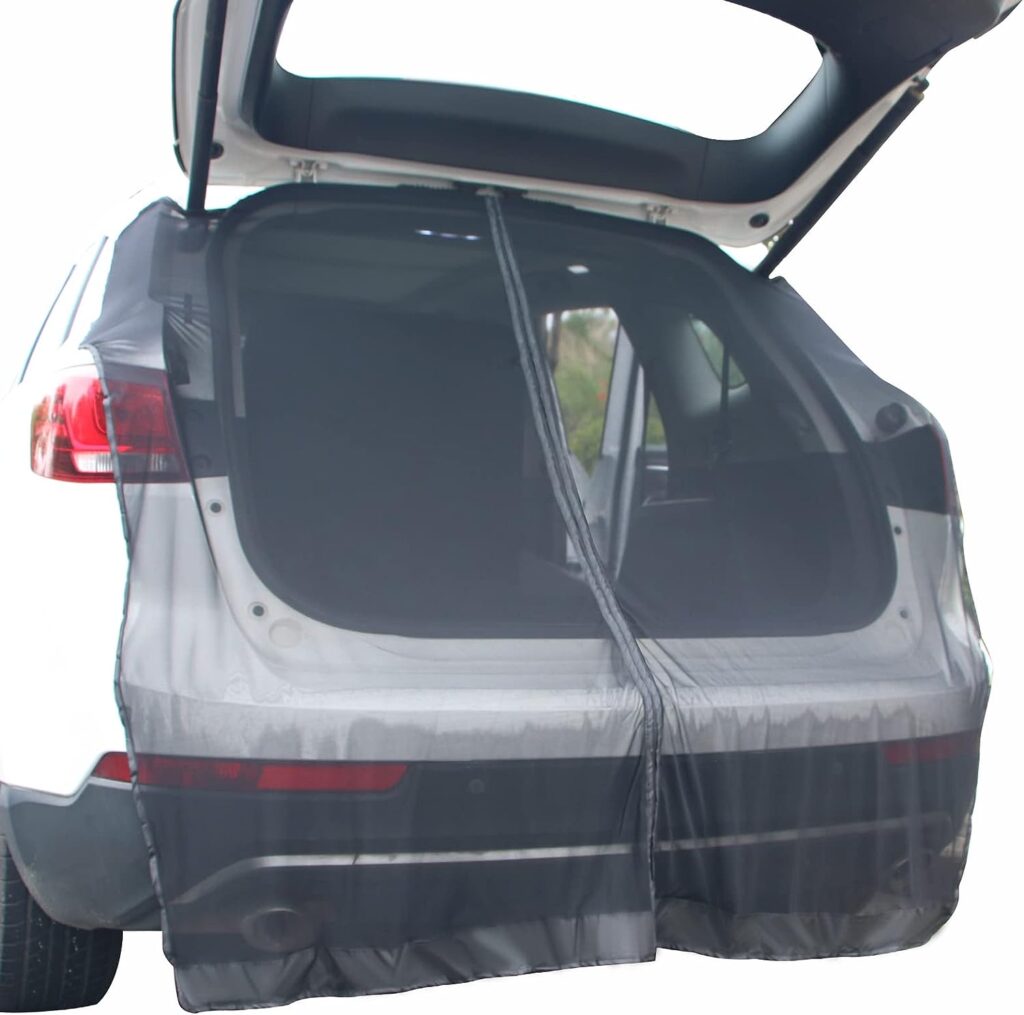 Car Tailgate Mesh Screen for SUV Camping Magnetic Car Tent for Tailgate Car Camping Accessories