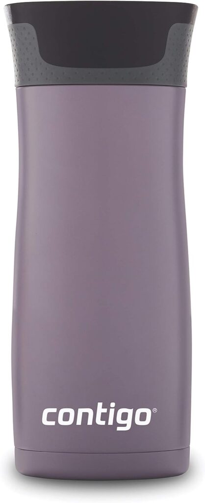 Contigo West Loop Stainless Steel Vacuum-Insulated Travel Mug with Spill-Proof Lid, Keeps Drinks Hot up to 5 Hours and Cold up to 12 Hours, 16oz Dark Plum
