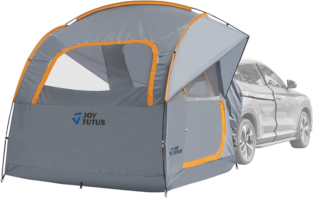 JOYTUTUS SUV Tent for Camping, Double Door Design, Waterproof PU2000mm Double Layer for 6-8 Person, Camping Outdoor Travel Preferred, 7.7 W x 7.7 L x 6.9 H