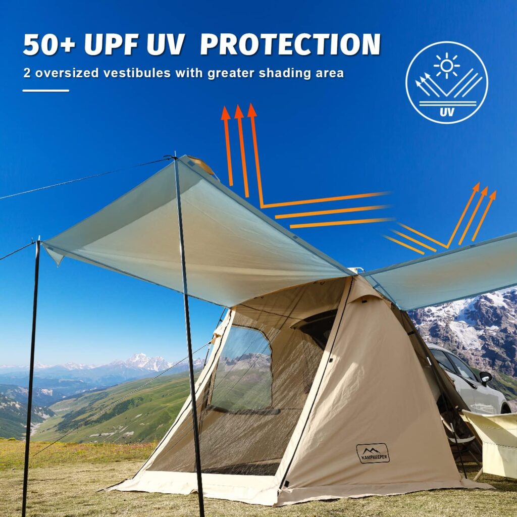 KAMPKEEPER SUV Car Tent, Tailgate Shade Awning Tent for Camping, Vehicle SUV Tent Car Camping Tents for Outdoor Travel