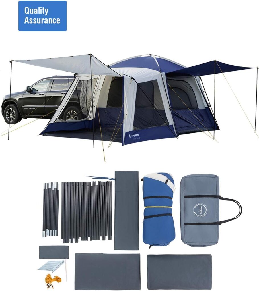 KingCamp Melfi Plus SUV Car Tent 3 Seasons 4-6 Person Multifunctional, Suitable Camping Traveling Family Outdoor Activities