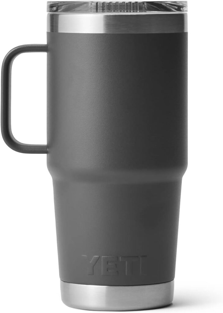 YETI Rambler 20 oz Travel Mug, Stainless Steel, Vacuum Insulated with Stronghold Lid