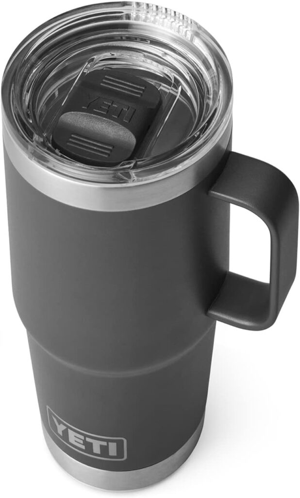 YETI Rambler 20 oz Travel Mug, Stainless Steel, Vacuum Insulated with Stronghold Lid